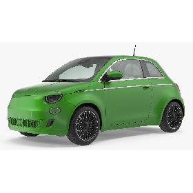 3D EV Compact Car Rigged model